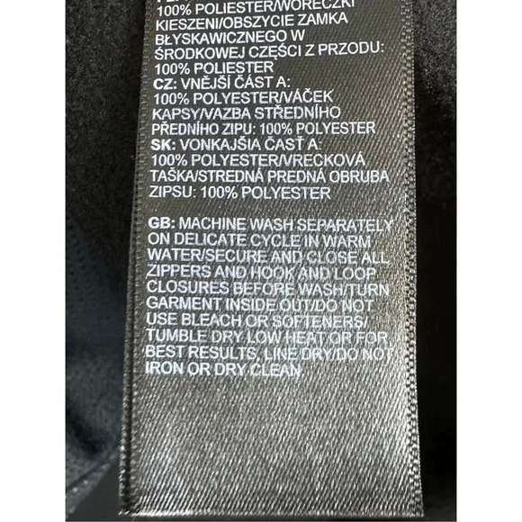 The North Face Mens Apex Fleece Full Zip Jacket XL Black Mock Neck Company Logo - Picture 12 of 14